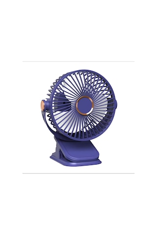 Yüksek Performanslı Pratik Taşınabilir Şarjlı Işıklı 5 Kademeli Masaüstü Fan Laciver Vnt-02