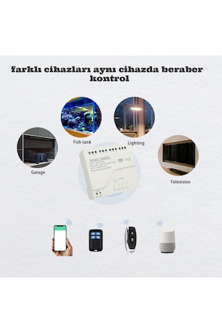 Onoff Ewelink 4 Kanal Wifi Rf Akıllı Anahtar Uzaktan Kumanda İle