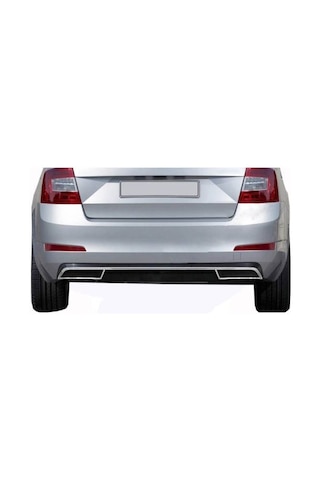 Skoda Octavia A7 Krom Difüzör Set 3 Parça 2013-2017