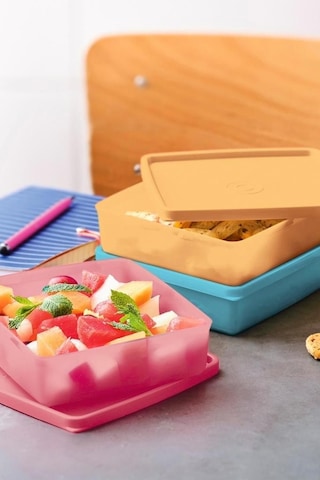 Tupperware Eco Kare 3'lü Tasıma Ve Saklama Kabı Seti