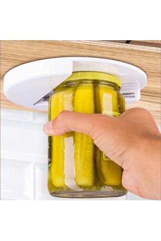 Ximistore9 Mutfak Dolabı Altı Kurulu Açıcı - Daire Şekilli Kavanoz & Şişe Açıcı, 3 Kontrollü Renkli Kutuda Abs + Paslanmaz Çelik Diğer