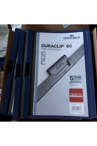 Sıkıştırmalı Dosya 60 Kağıtlık 25 Adetlik Kutu Lacivert Renk