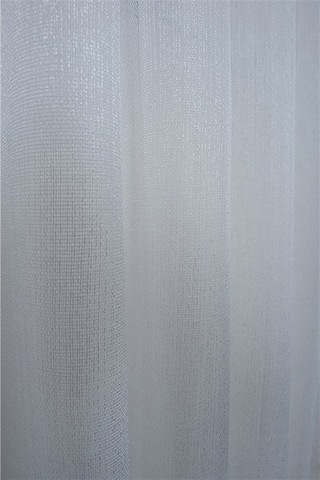 Damla Keten Görünümlü Leno Tül Perde Pilesiz Ekru - Ekru