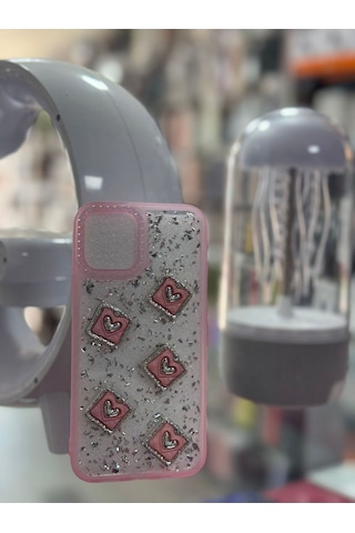 Apple Uyumlu iPhone 12 Pro Uyumlu Prl Kılıf Simli Zore Işıltı Kılıf -