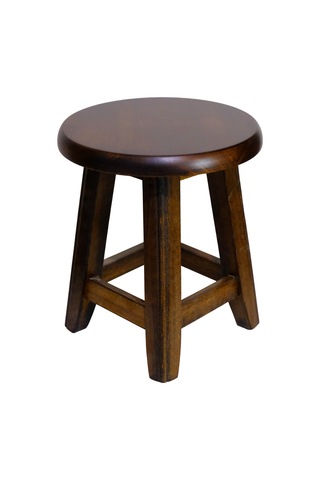 Ahşap Tabure 35 Cm Şık Ve Dayanıklı Ceviz