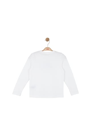 Nk Kids Kız Çocuk Uzun Kollu T-shirt 39329 Ekru-kahve