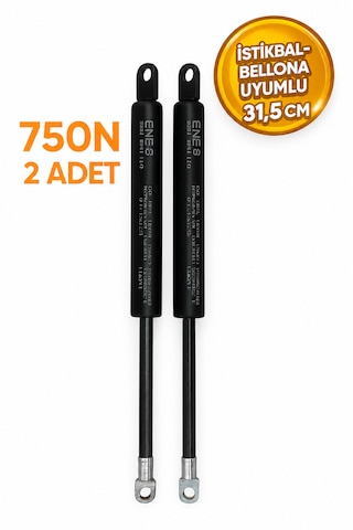 Yuenze Baza Amortisörü 31,5 Cm 750n 2 Adet Tek Kişilik Baza Pistonu İstikbal-bellona Uyumlu Siyah