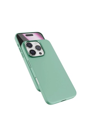 Epico Apple Uyumlu iPhone 16 Pro Mag+ Silikon Kılıf Pastel Mint Nane Yeşili