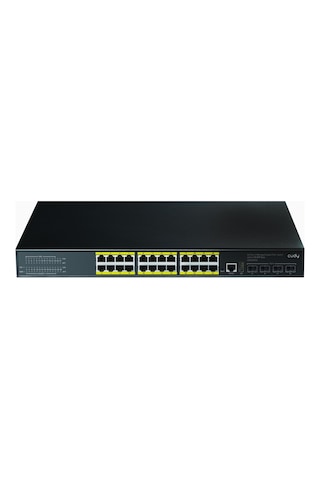 Cudy GS5024PS4 4SPF USB+ RJ45 2 Consol 24port Gigabit l3 400 W Poe+ Yönetilebilir Metal Rack Mount Switch