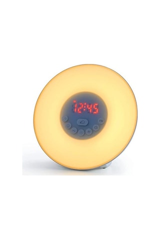 Bioxo Wake-Up Ayarlanabilir 6 Renkli Gece Lambası/Fm Radio/Alarml