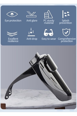 Tongxida 180 Geniş Görüşlü Siyah Pc Kaynak Maskesi S Modeli, 100 Char