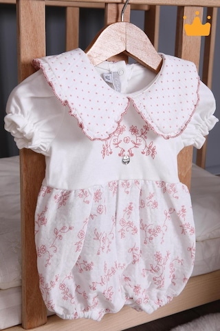 Babyhola Kız Bebek Müslin Tulum 15180 Ekru