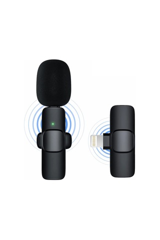 Deyatech Apple Uyumlu iOS Wireless K9 Mikrofonu Cep Telefonu İçin