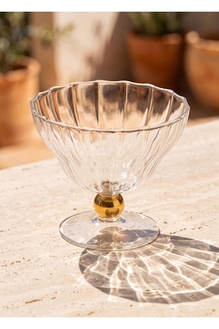 The Mia Cam Dondurmalık Ve Tatlı Sunum Kasesi Gold 240 Ml