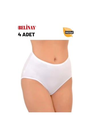 Belinay 4 Adet 069 Kadın Yüksek Bel Modal Külot 001 Belinay 4 Adet 069 Kadın Yüksek Bel Modal Külot 001