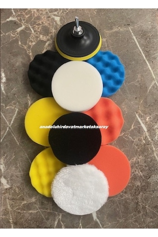 Dmr Pasta Cila Süngeri Polisaj Süngeri Jant Ve Oto Parlatma Süngeri 11pcs