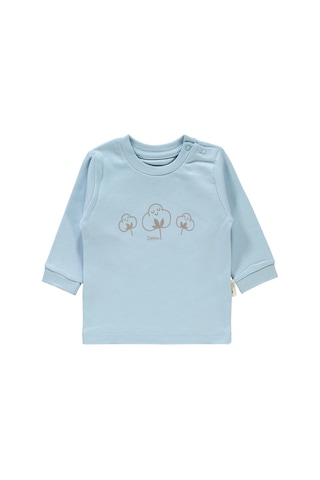 Civil Baby Bebek Organik Pijama Takımı 1-9 Ay Mavi