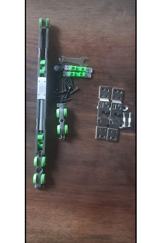 Viva Frenli 80kg Kapı Sürgü Mekanizması 200cm Alüminyum Ray Takım