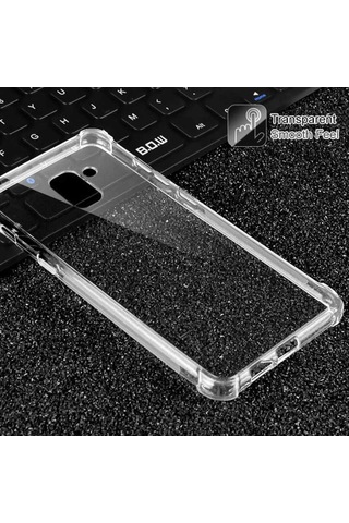 Samsung Uyumlu Galaxy A6 2018 Kılıf Şeffaf Nitro Anti Shock Kapak Renksiz