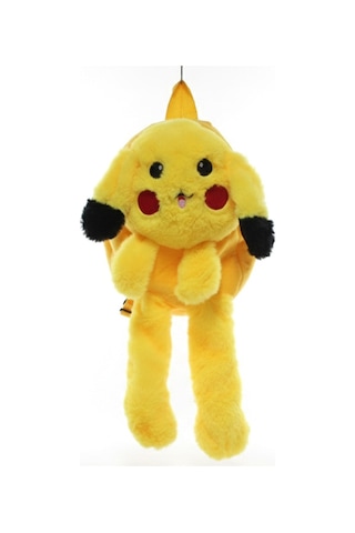 Riverworld River World Sırt Çantası Pikachu Oynar Kulaklı Peluş Çok Renkli