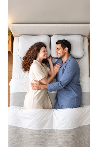 Premium Soft %100 Visco Boyun Destekli Antibakteriyel Ortopedik Yastık Beyaz