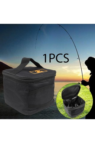 Suntek Balıkçılık Reel Saklama Çantası Fermuar Açık Siyah