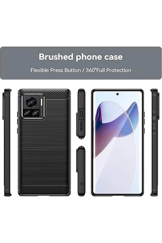 Xiaomi 13t/pro/ K60 Ultra Brushed Carbonfiber Silikon Kılıfal3332