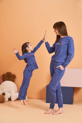 Modadua Pjs 28082 Çocuk Pijama Takım Mavi