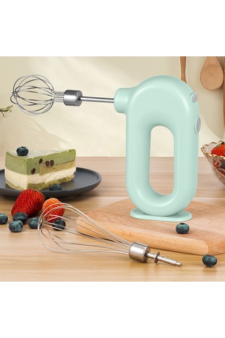 Mufunye Ev Fırında Kek Ve Tatlı Hazırlama İçin Kablosuz Elektrikli Krema Şekeratıcı - 4 Vitesli Hız Kontrolü, Çıkarılabilir Çırpıcı, 1500mah Li-pil, Pembe Pembe