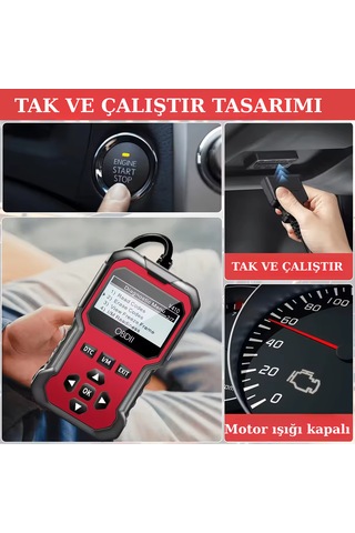 Arıza Tespit Cihazı Obd2 Araba Motor Hata Kodu Silme Tüm Araçlara Motor Lamba Söndürme Yeni Sürüm