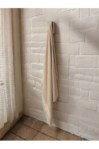 Büyük Boy Banyo Havlusu, Duş Havlusu, Tek Silgi 95 X 145cm Kahverengi