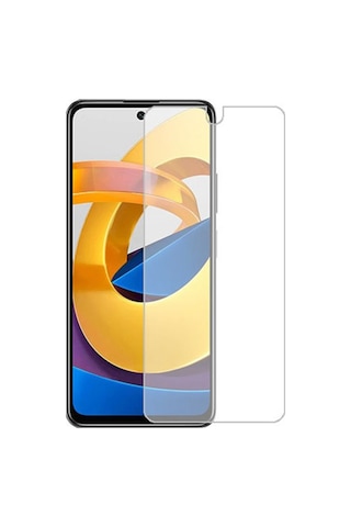 Microcase Xiaomi Poco M5 Tempered Glass Cam Ekran Koruyucu-AL3269