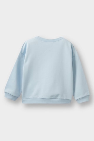Defacto Kız Bebek Bisiklet Yaka Baskılı Sweatshirt E8919a525aube343 Mavi