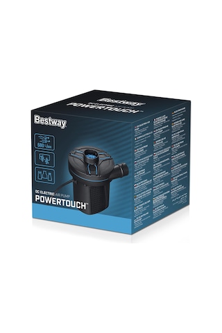 Bestway Çakmaklık Girişli 12v Otomatik Şişirme Pompası 62257 Siyah