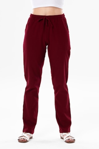 Eliş Şile Bezi Şile Bezi Çift Cepli Unisex Yazlık Pantolon Bordo Brd-bordo Bordo