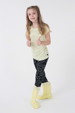 Brz Kids Kız Çocuk Kısa Kollu T-Shirt Sarı (534371707) Sarı