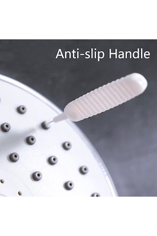 Geeksen 10 Adet Çok Amaçlı Delik Temizleme Fırçası - Duş Başlığı, Telefon Portu, Musluk, Klavye Ve Vantilatör Temizliği İçin Nilon Uçlu Esnek Tasarım Beyaz