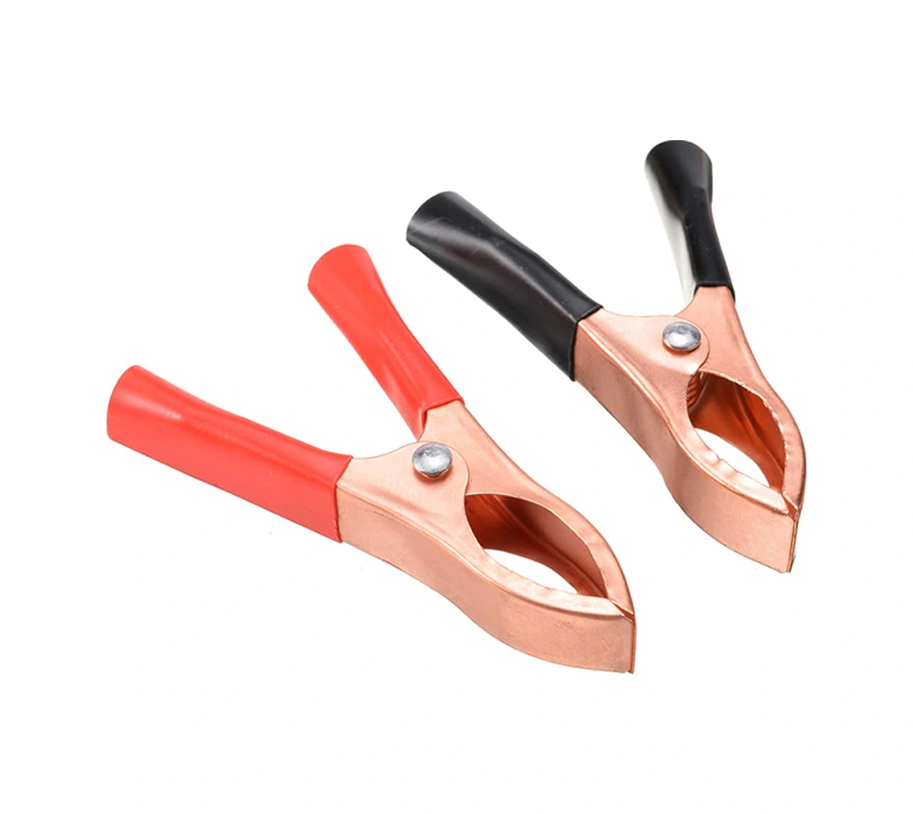 Mini Akü Takviye Batarya Maşası Krokodil Kıskaç Yalıtımlı Siyah Kırmızı 1 Takım Set