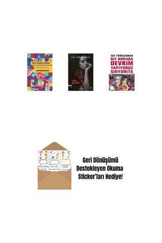 Hepberaber + İyilik Güzellik + Biz Burada Devrim Yapıyoruz Sinyorita Cep Boy + Okuma Sticker'ları