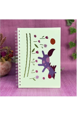 Defter Sticker,laptop Sticker Küçük At Desenli Pvc 70x50x0,5cm