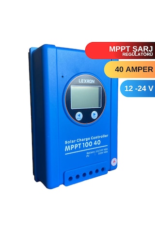 Lexron 40 Amper 12V -24V Mppt Solar Şarj Kontrol Cihazı