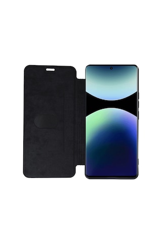 Newface - 560 - Xiaomi Redmi Note 14 Pro 4g Kılıf Flip Cover - Csmo-tex - - Kırmızı