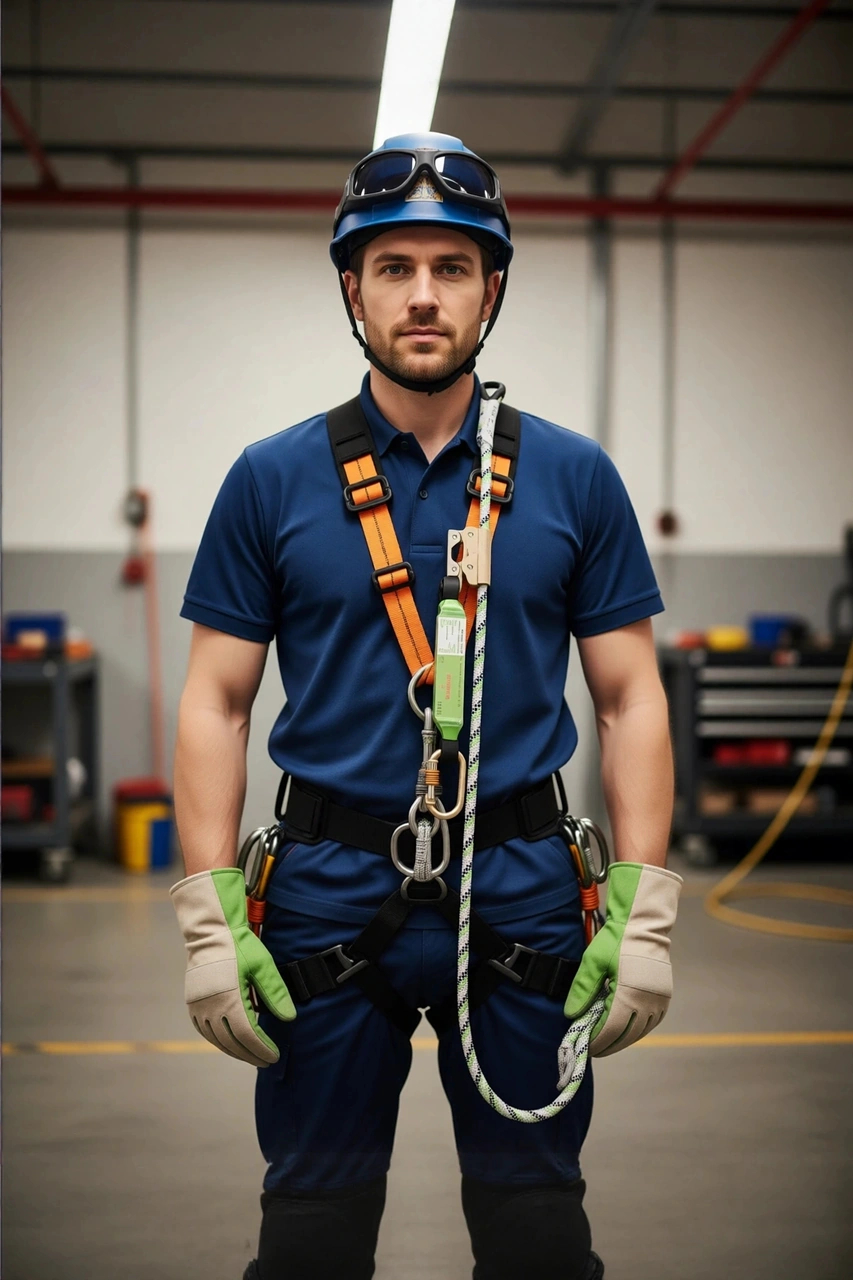 İş Güvenliği Halat Sistemi 20m Polyester Statik Halatlı Düşüş Tutucu 2003 En 353 Karam