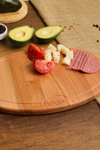 Ahşap Kesme Tahtası - Ahşap Sunum Tahtası - Ahşap Servis Tahtası - Anneler Günü Hediyesi 32x19 Cm Ahşap
