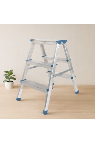 Çift Basamaklı 3+3 Alüminyum Merdiven 69 Cm - 30