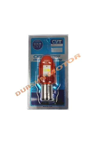 Motosiklet Pro Led Ampül Ba20D Duylu X7 Beyaz Mavi