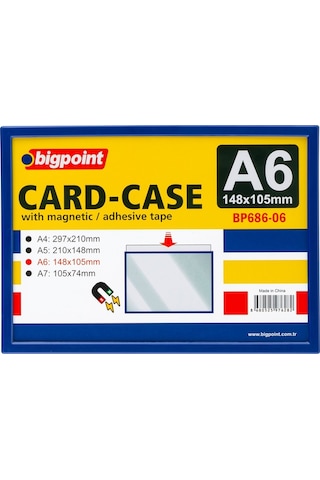 Bigpoint A6 Mıknatıslı Magnetic Afiş Muhafaza Kabı 10'lu Poşet