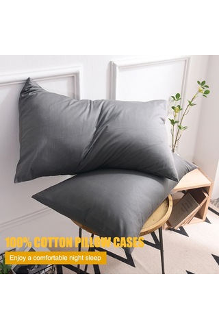 Skycity 100% Pamuk Yastık Kılıfı, Envelope Tipi, Temizliği Kolay, Konforlu Ve Dayanıklı, 50x75 Cm, Lacivert Diğer