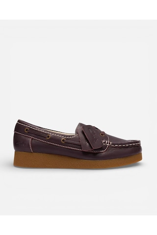 Clarks Wallabeeevosea Dark Brown Lea Kadın Koyu Kahve Günlük Ayakkabı 26186598 Kahverengi