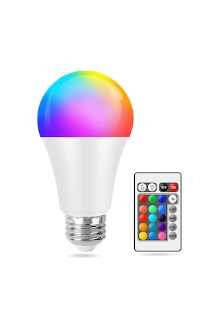 9w Rgb Led Ampul Renk Değiştiren Uzaktan Kumandalı Dim Edilebilir Diğer